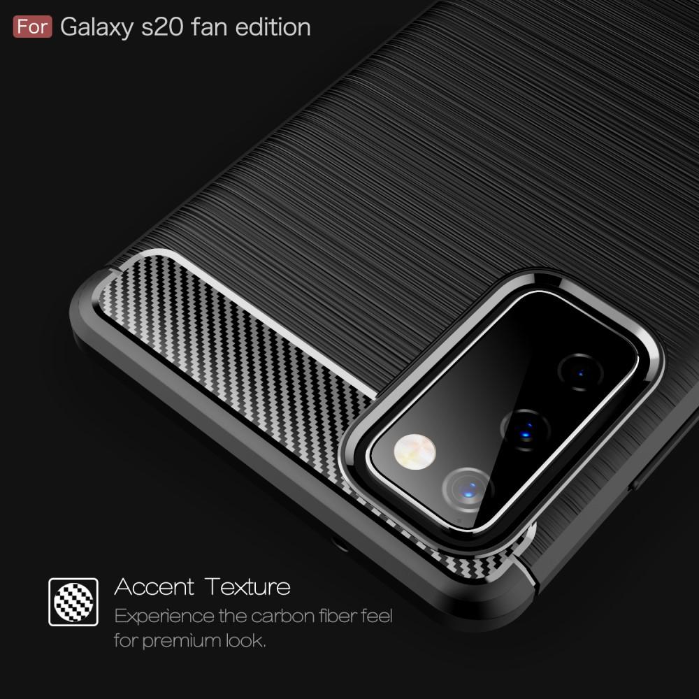 Samsung Galaxy S20 FE Deksel TPU Brushed Svart