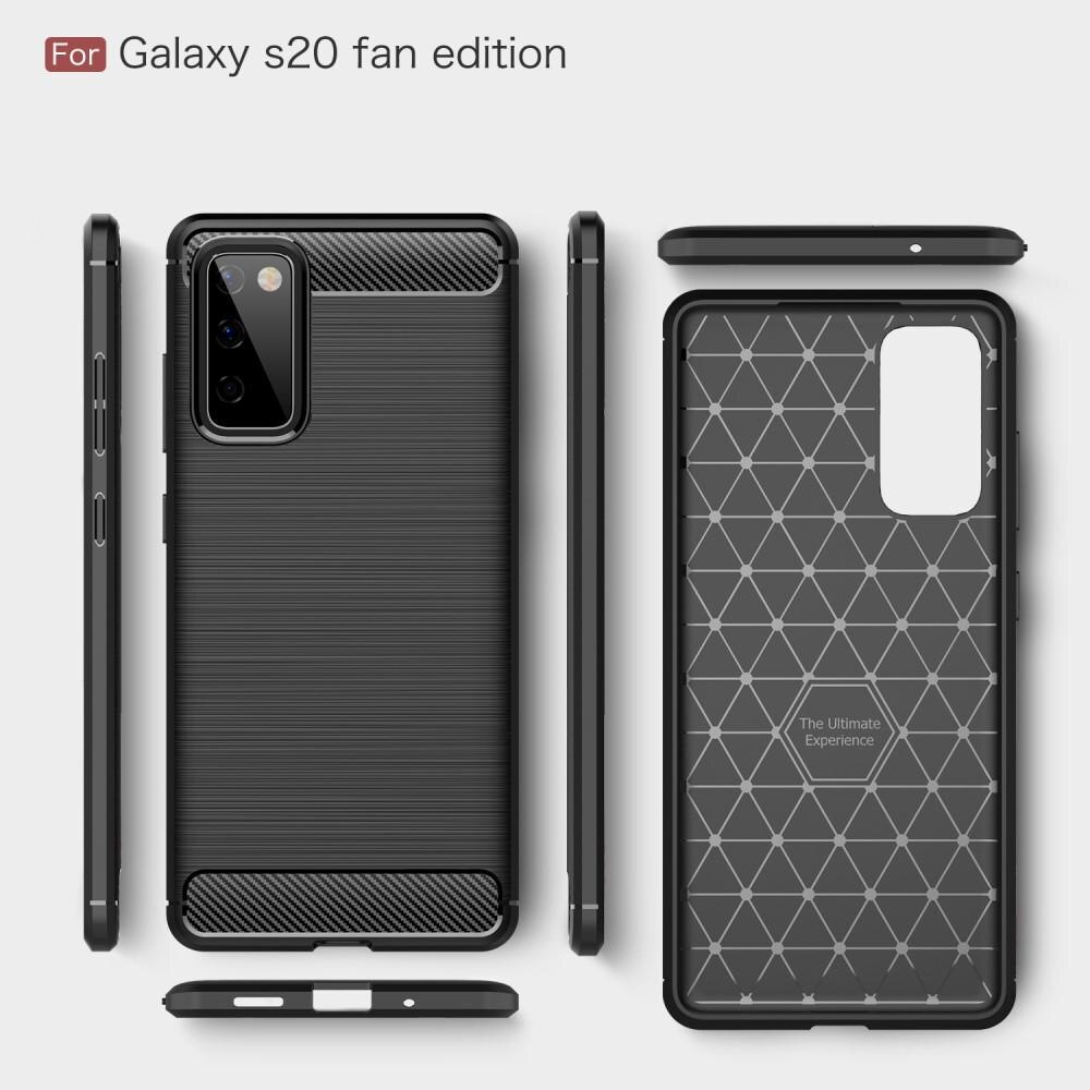 Samsung Galaxy S20 FE Deksel TPU Brushed Svart