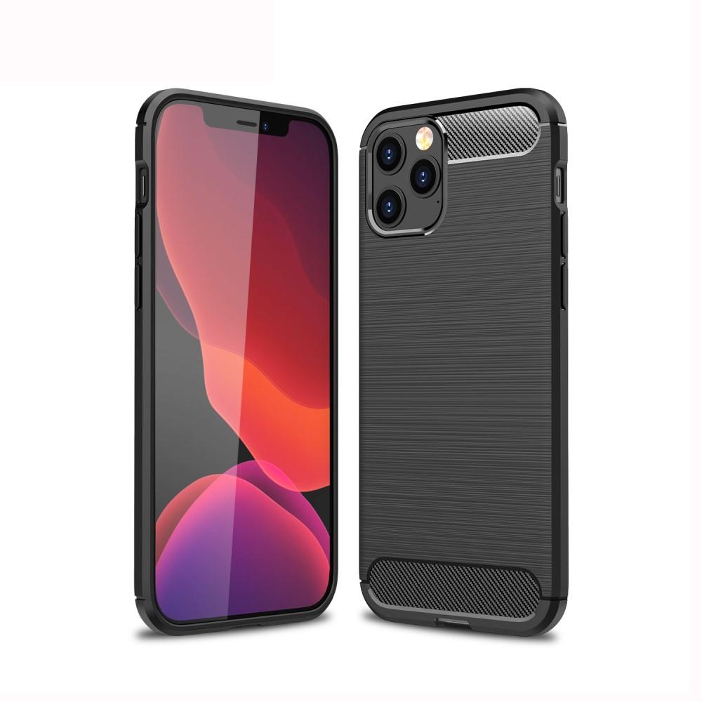 Brushed TPU Deksel iPhone 12 Pro Max Black