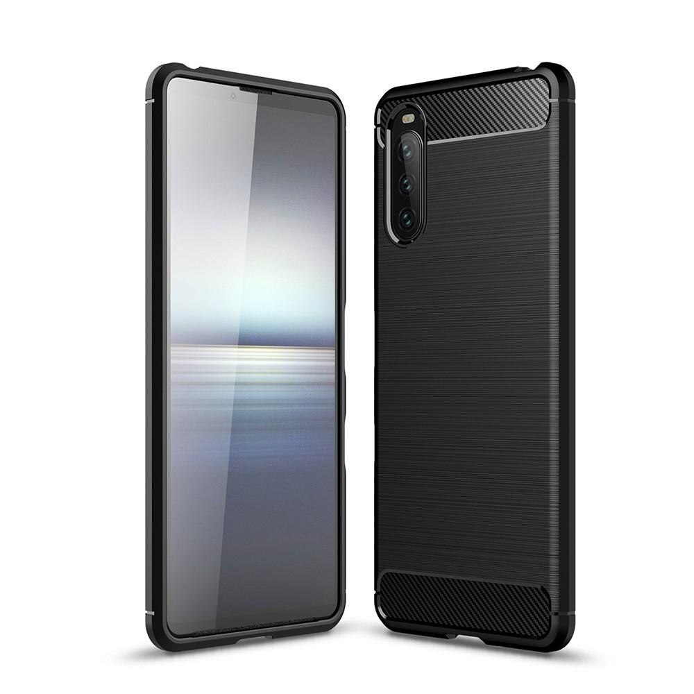 Sony Xperia 10 III Deksel TPU Brushed Svart