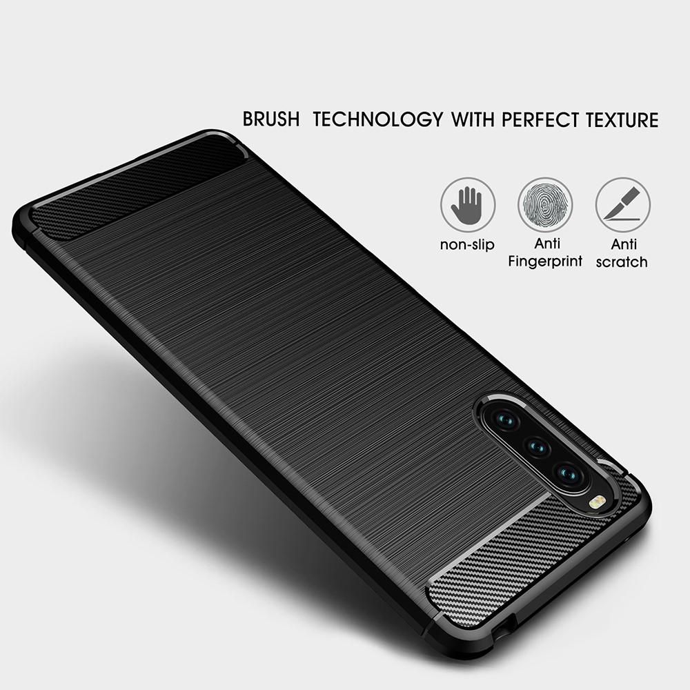 Sony Xperia 10 III Deksel TPU Brushed Svart