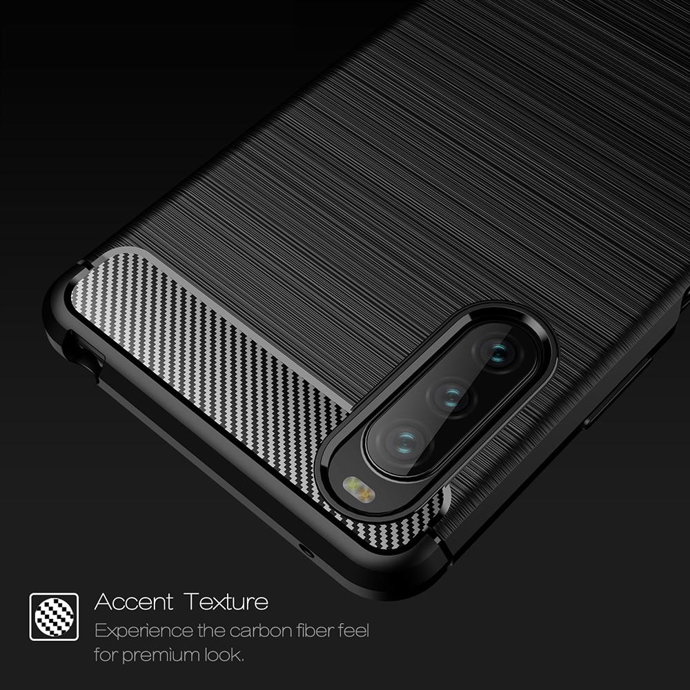 Sony Xperia 10 III Deksel TPU Brushed Svart