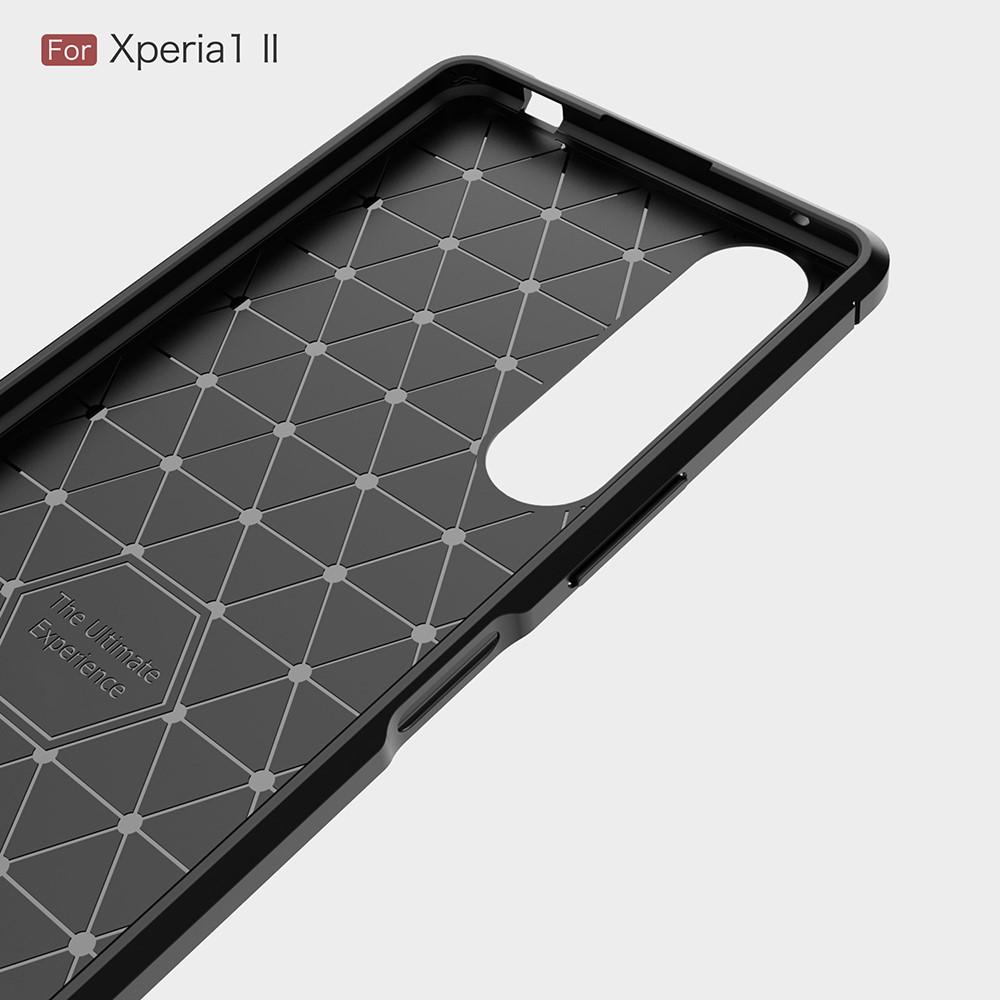 Brushed TPU Deksel Sony Xperia 1 II Black