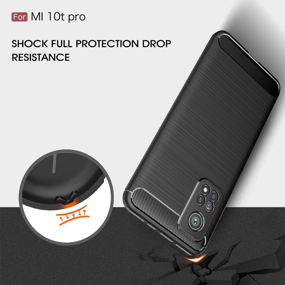 Xiaomi Mi 10T/10T Pro Deksel TPU Brushed Svart