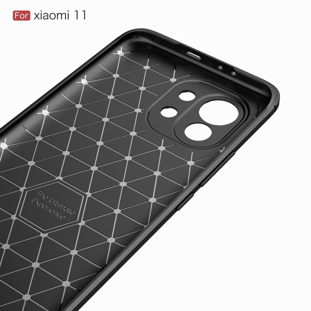 Xiaomi Mi 11 Deksel TPU Brushed Svart