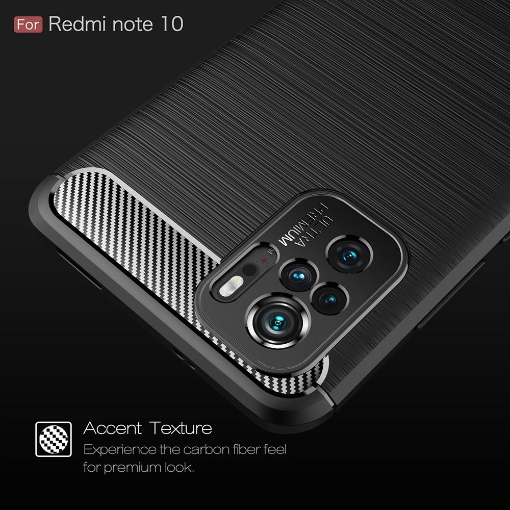 Brushed TPU Deksel Xiaomi Redmi Note 10 Black