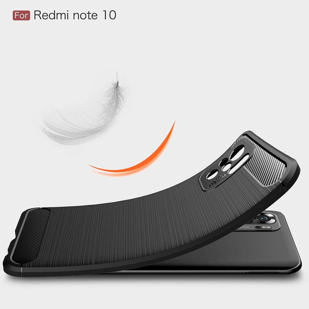 Brushed TPU Deksel Xiaomi Redmi Note 10 Black