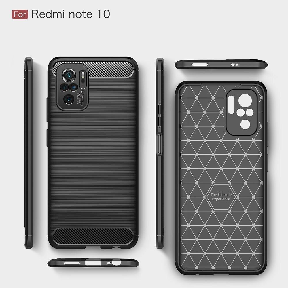 Brushed TPU Deksel Xiaomi Redmi Note 10 Black