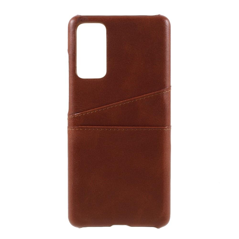 Card Slots Case Samsung Galaxy S20 FE Brun