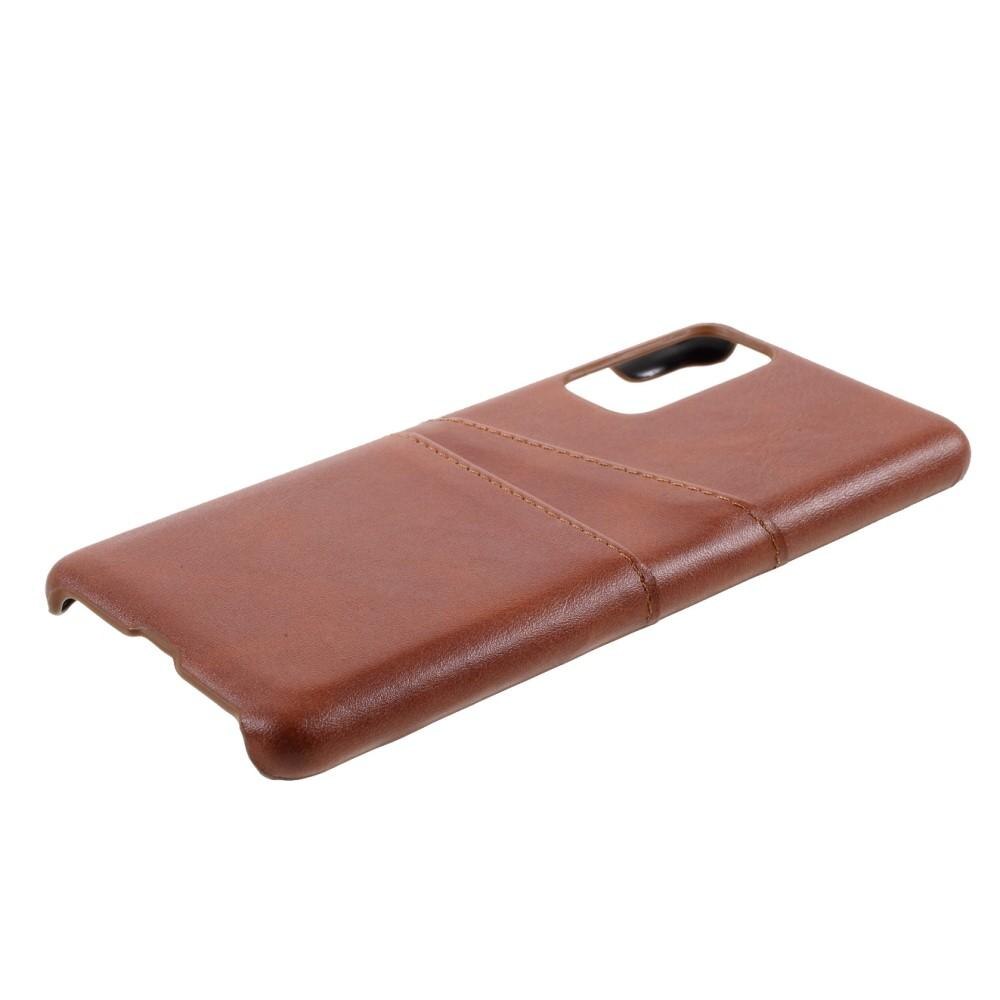 Card Slots Case Samsung Galaxy S20 FE brun