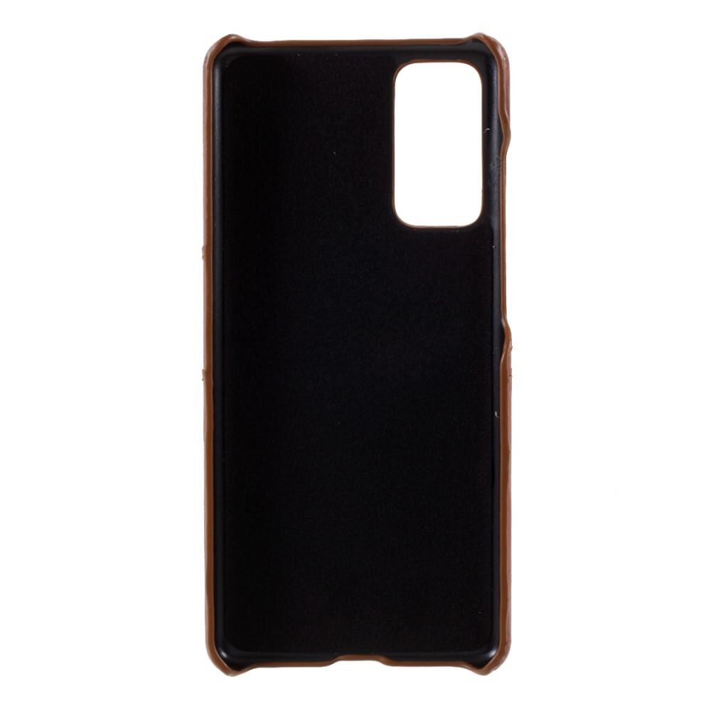 Card Slots Case Samsung Galaxy S20 FE brun