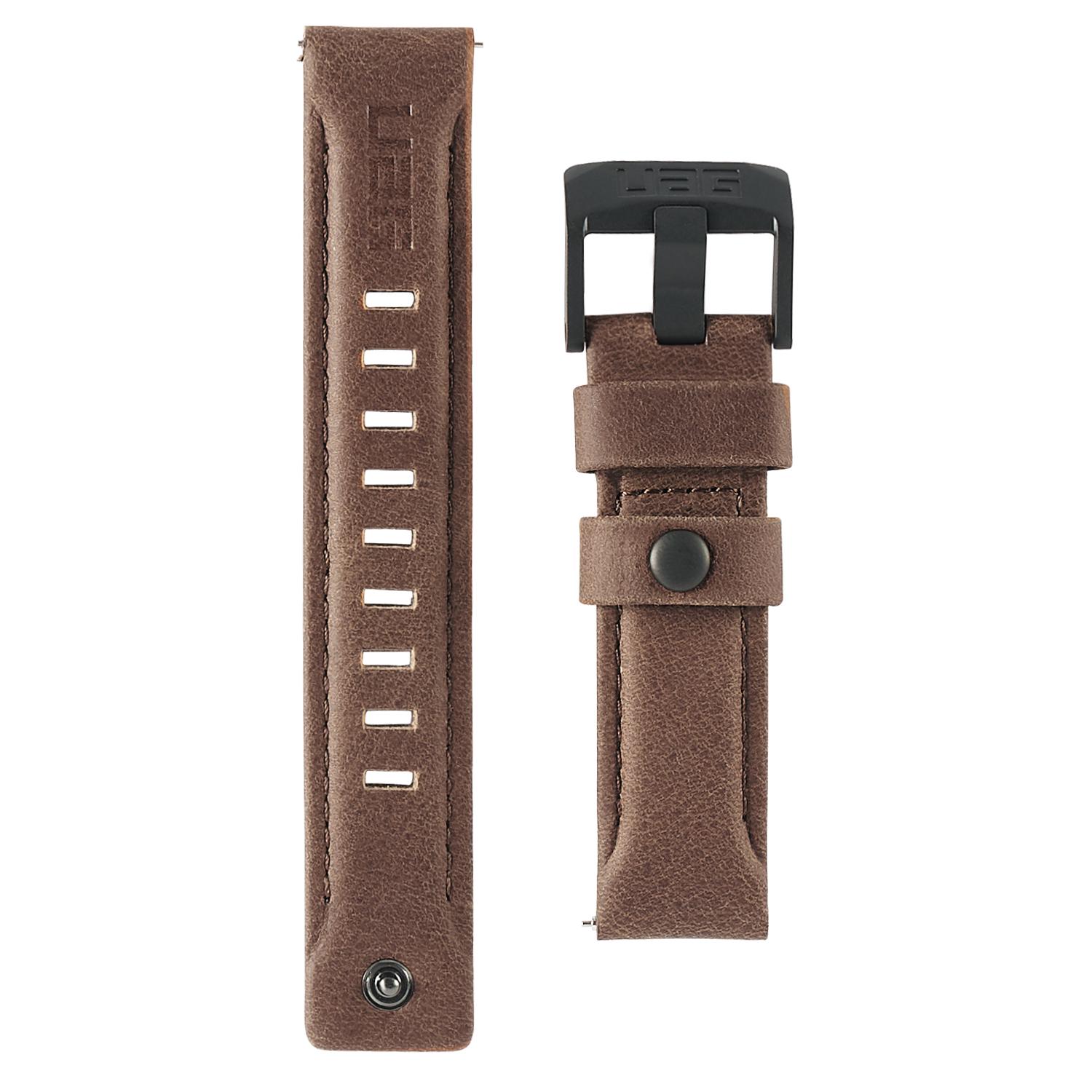 Leather Watch Strap Galaxy Watch Active/42mm Brown