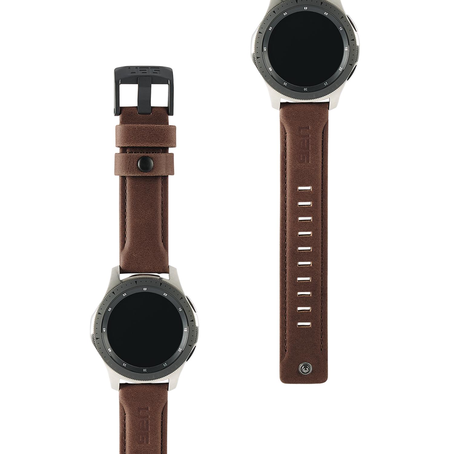 Leather Watch Strap Galaxy Watch 46mm Brown