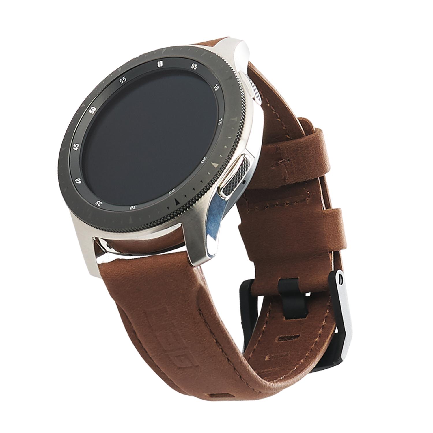 Leather Watch Strap Galaxy Watch 46mm Brown