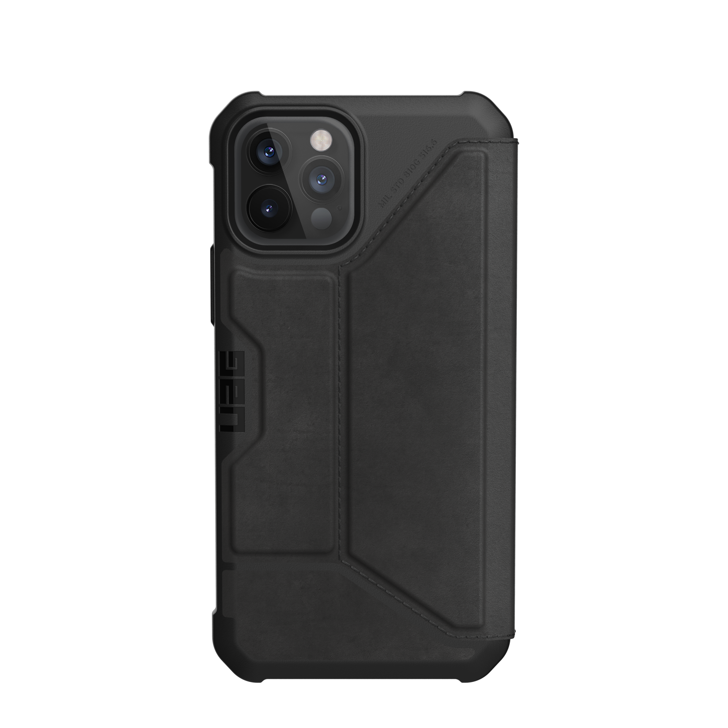 Metropolis Wallet Case iPhone 12 Pro Max Leather Black
