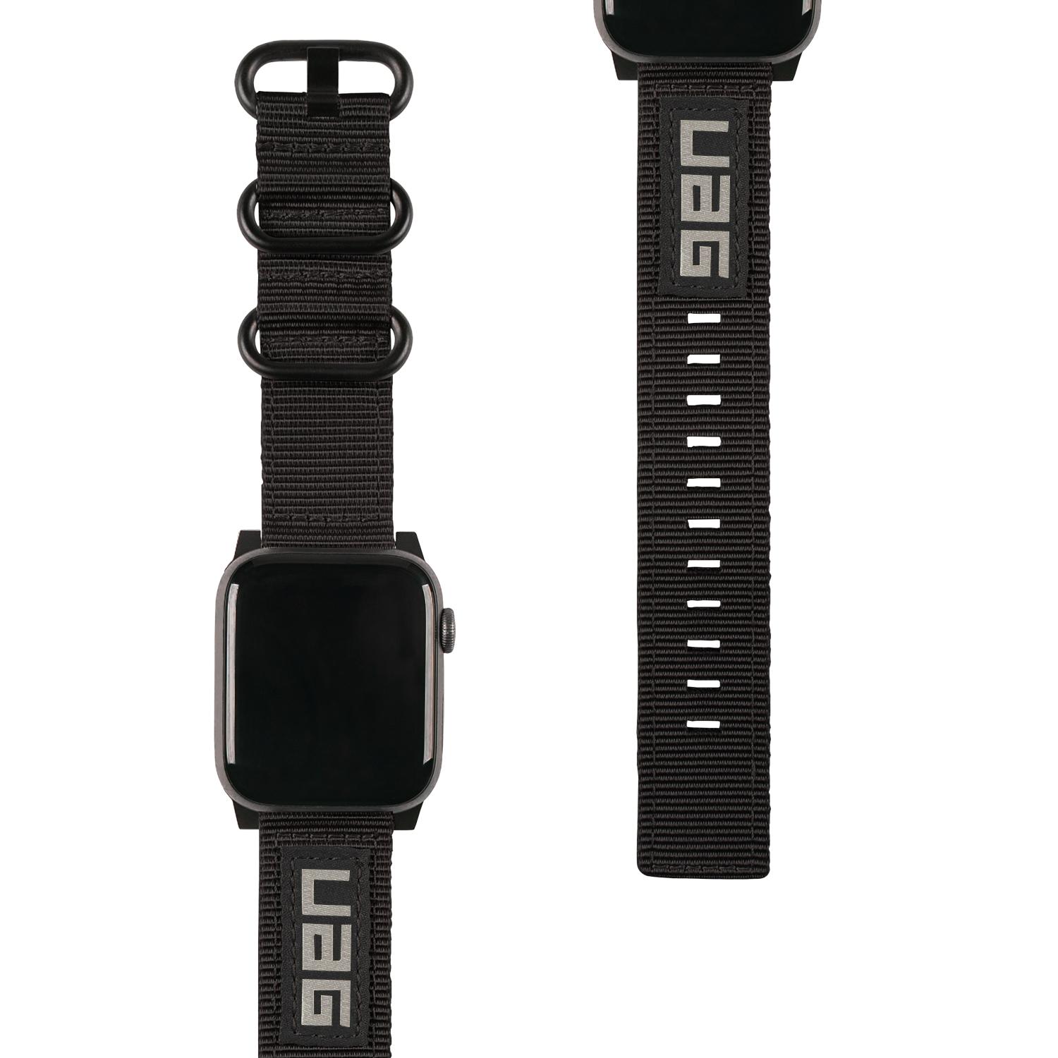 Nato Eco Strap Apple Watch 45mm Series 7 Black
