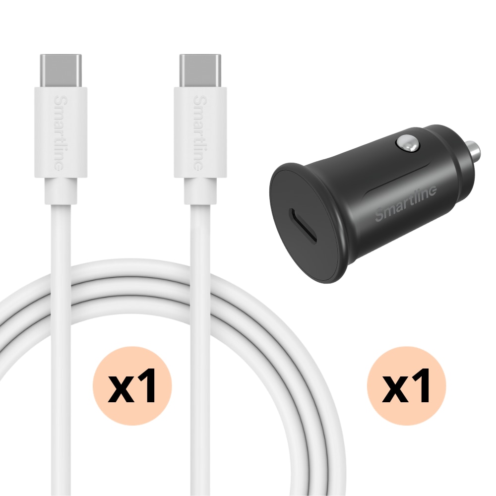 Fullstendig Billader for Xiaomi Redmi Note 13 Pro - 1m ledning og lader USB-C - Smartline