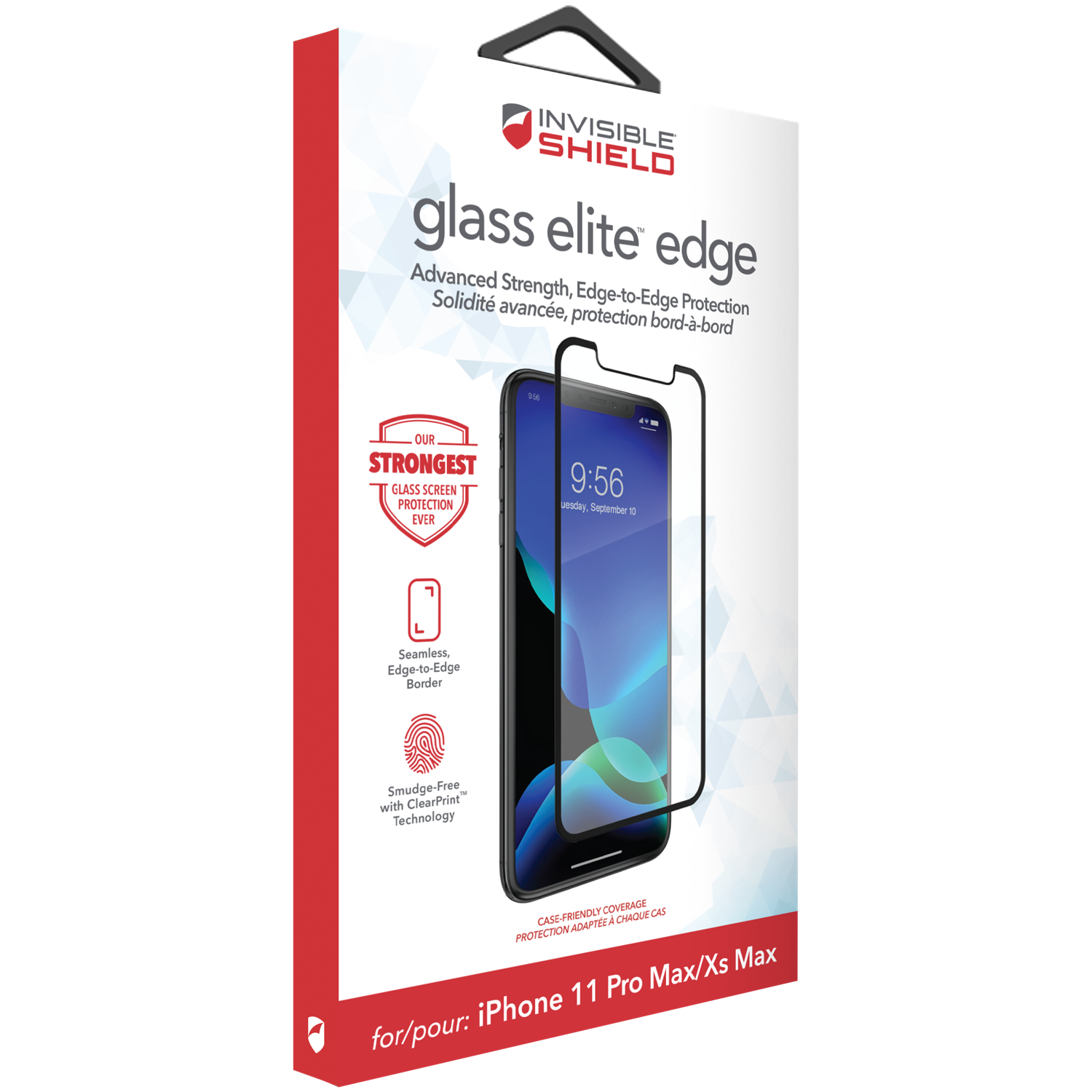 InvisibleShield Glass Elite Edge iPhone 11 Pro Max/XS Max Black