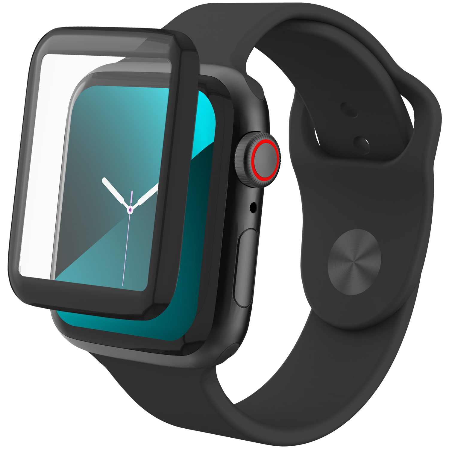 InvisibleShield Glass Fusion Apple Watch 44mm Black