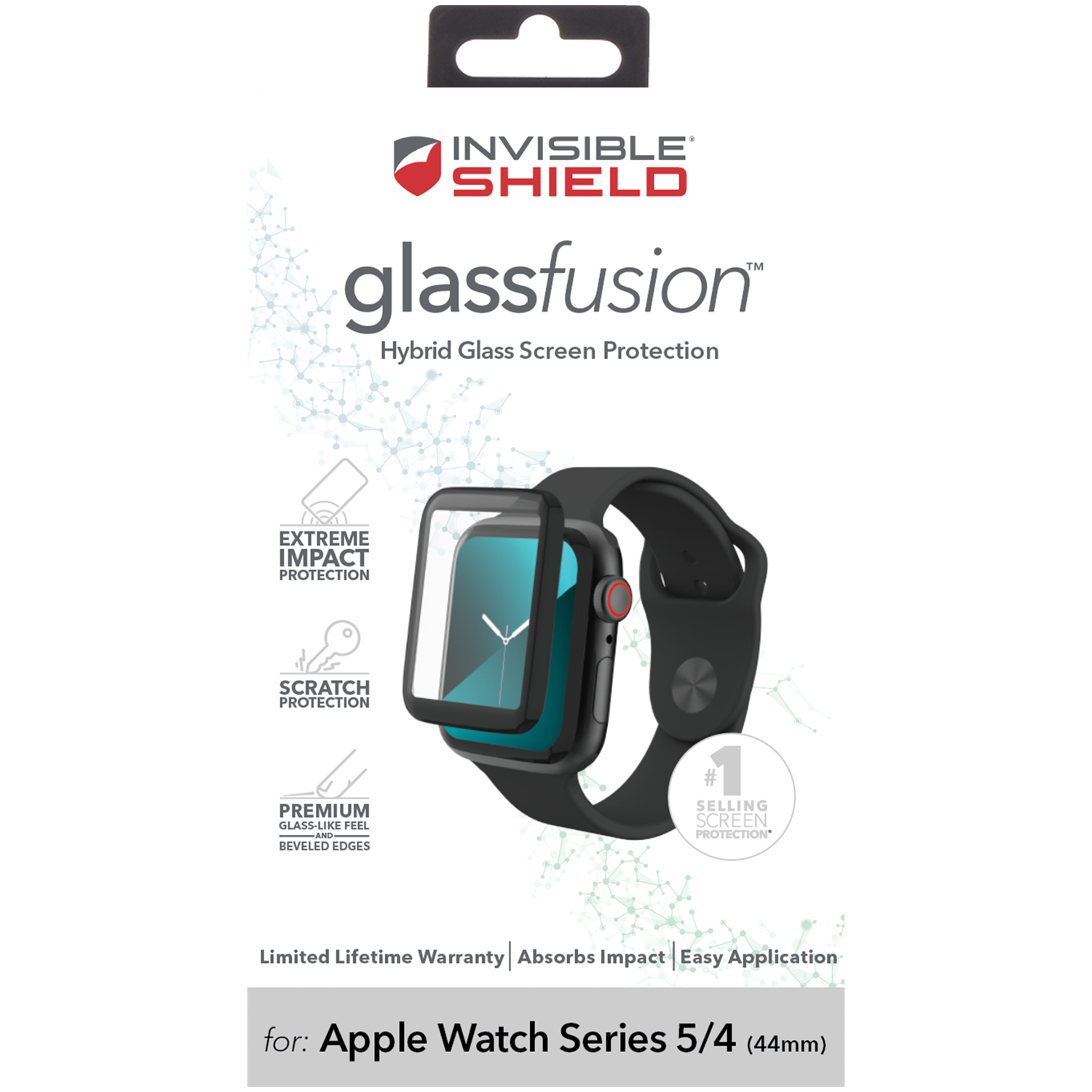 Kjop Zagg InvisibleShield Glass Fusion Apple Watch 44mm Black online